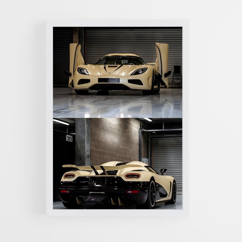 Poster Garage D'Excellence – affiche Koenigsegg (vue 3)